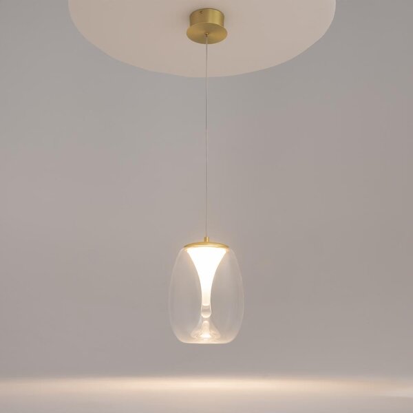 Maytoni Závěsné LED svítidlo SPLASH, 7W, Ø 20 cm, CRI80 Barva: Transparetní