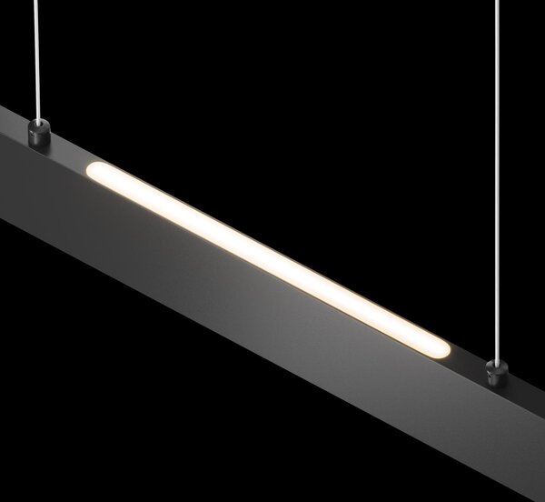 Maytoni Závěsné LED svítidlo STEP, 23W, d. 91 cm, CRI80, 4000K Barva: Černá