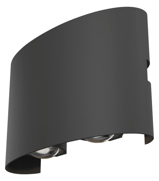 Maytoni Venkovní nástěnné LED svítidlo STRATO, 4W, š. 12 cm, CRI80, IP54 Barva: Šedá