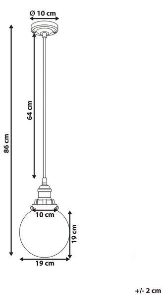 Venkovní závěsná lampa KULSI Kov Černá