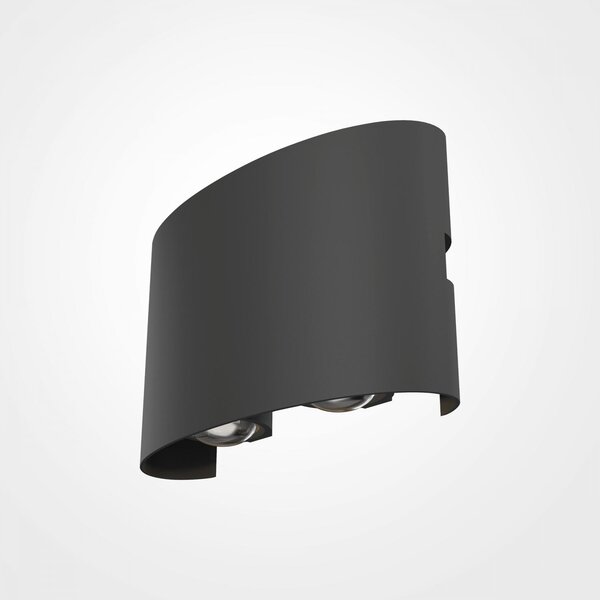 Maytoni Venkovní nástěnné LED svítidlo STRATO, 4W, š. 12 cm, CRI80, IP54 Barva: Šedá