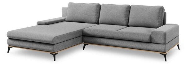 Šedá rozkládací rohová pohovka Windsor & Co Sofas Planet, levý roh