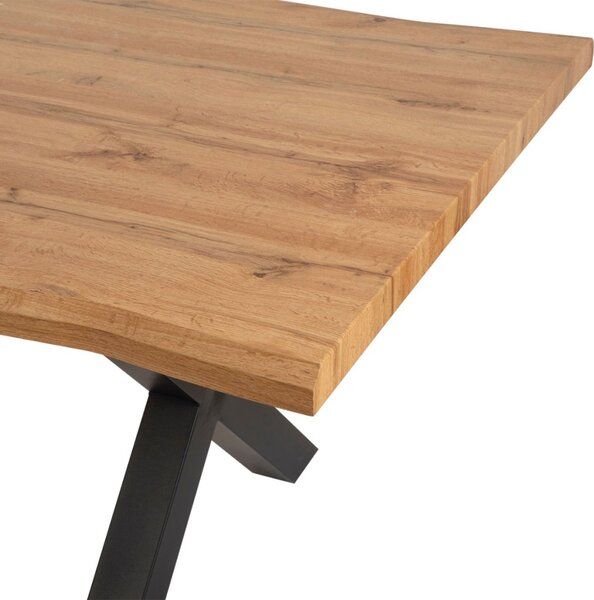 Vikio Jídelní set pro 6 osob 180x90 cm dub, šedá samet VJS118-61S-S
