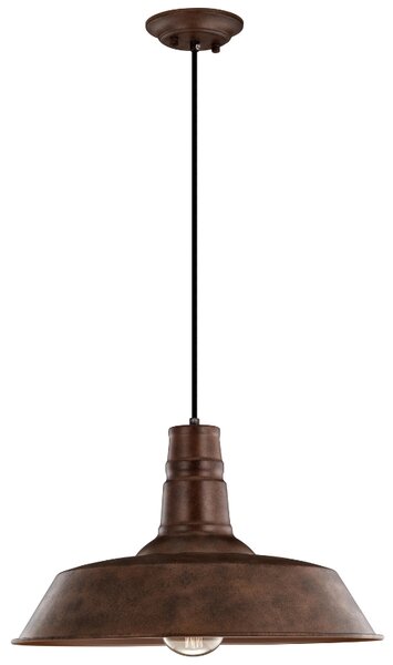 Hnědé kovové závěsné světlo Nova Luce Osteria 46 cm