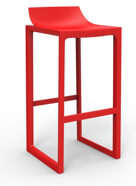 VONDOM - Barová židle WALL STREET - červená