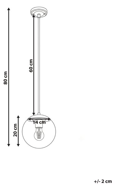 Venkovní závěsná lampa BLEES Kov Černá