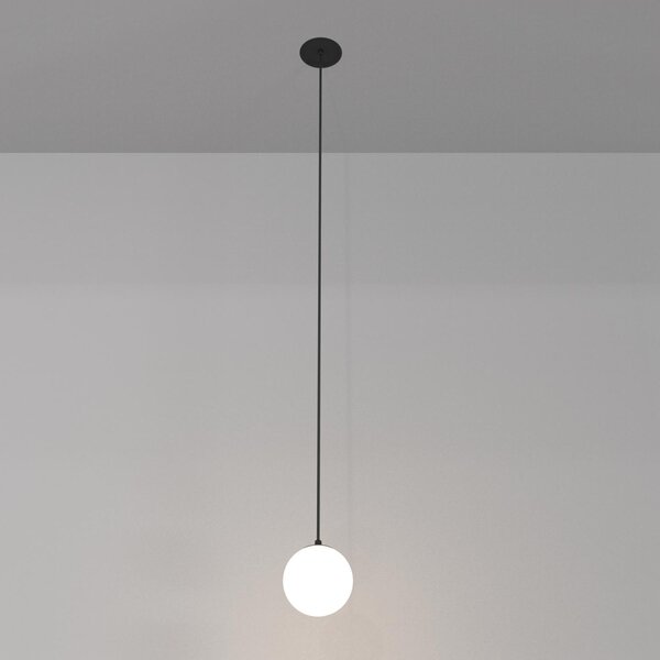 Maytoni Závěsné LED svítidlo LUNA, 5W, v. 210 cm, Ø 10 cm, CRI90