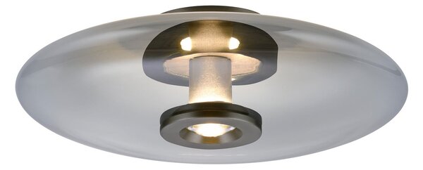Stropní Lampa PURE, Vitrum, stmívatelné, Šedá, Obývací pokoj, Sklo, Moderní