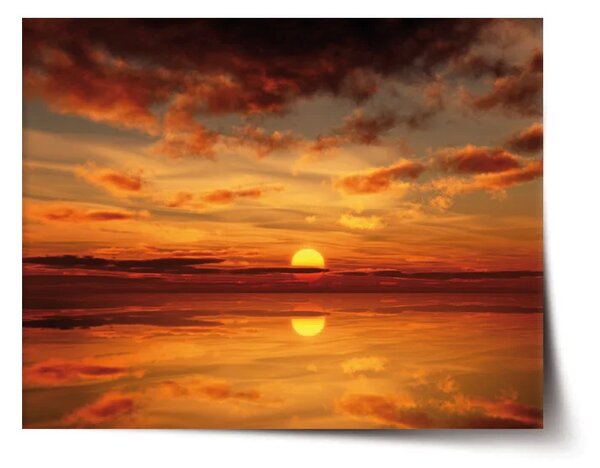 Sablio Plakát Oranžové slunce - 60x40 cm