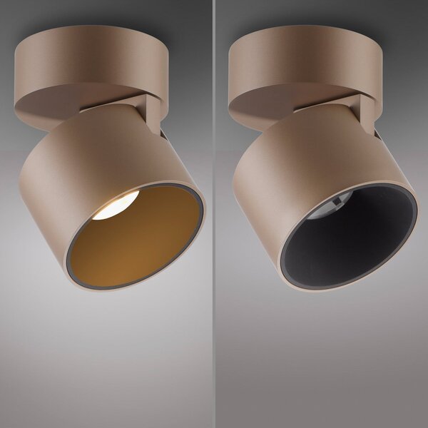 Stropní Lampa PURE, Cup, stmívatelné, Bronzová / starobylá mosaz, Obývací pokoj, Kov, Moderní