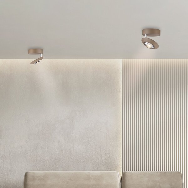 Stropní Lampa PURE, Oculis, stmívatelné, Bronzová / starobylá mosaz, Obývací pokoj, Kov, Moderní