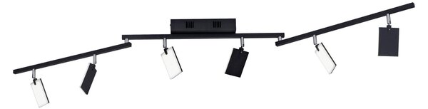 Stropní Lampa PURE, Mira, stmívatelné, Černá, Obývací pokoj, Kov, Moderní