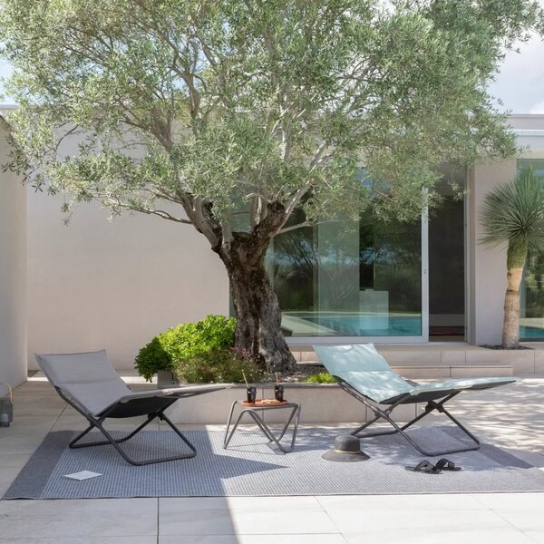 Skládací lehátko Lafuma BAYANNE chaise lounge Hedona šedá Onyx