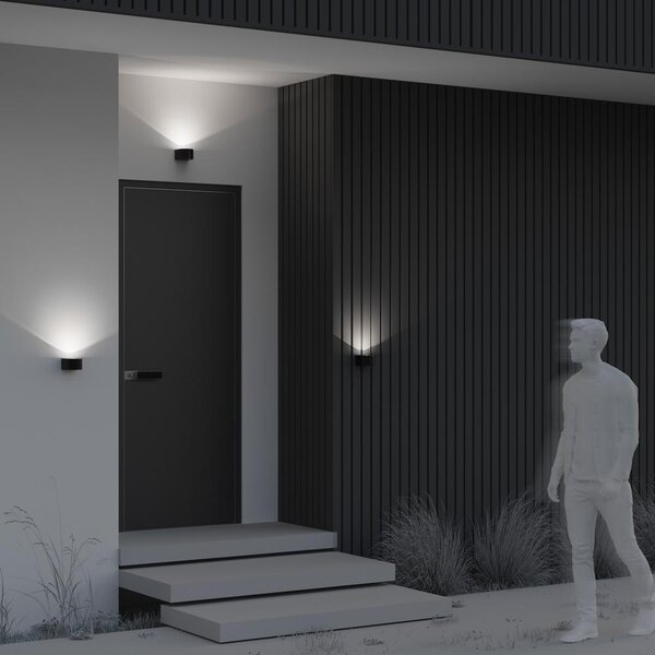 Maytoni Venkovní nástěnné LED svítidlo BLOW, 5W, v. 6,4 cm, CRI80, IP54