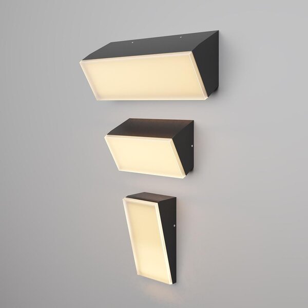 Maytoni Venkovní nástěnné LED svítidlo BRICK, 10W, d. 18 cm, CRI80, IP54