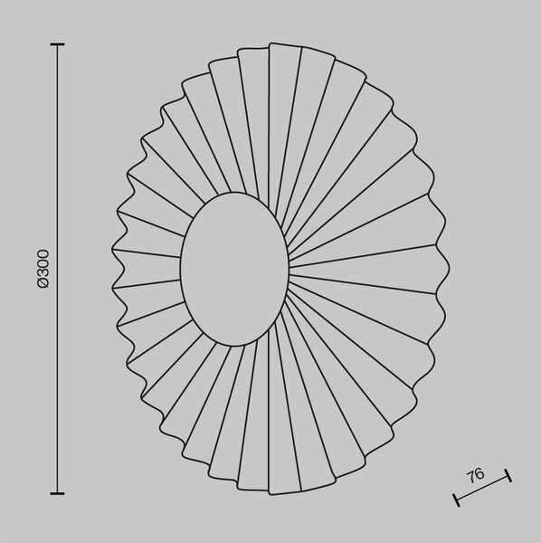 Maytoni Nástěnné LED svítidlo FIORE, 7W, Ø 30 cm, stmívatelné