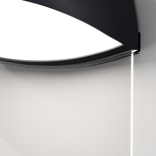 Maytoni Venkovní nástěnné LED svítidlo GLOSS, 7W, v. 18,4 cm, CRI80, IP65