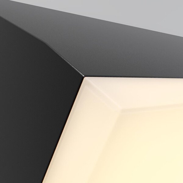 Maytoni Venkovní nástěnné LED svítidlo BRICK, 10W, d. 18 cm, CRI80, IP54