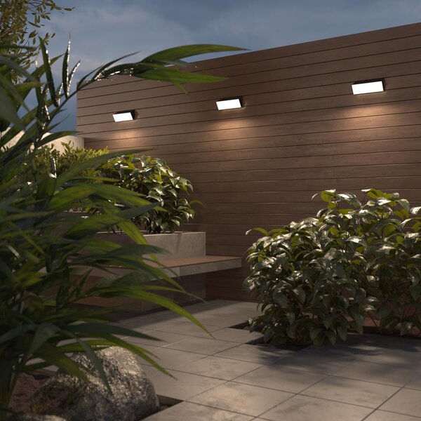 Maytoni Venkovní nástěnné LED svítidlo BRICK, 10W, d. 30 cm, CRI80, IP54