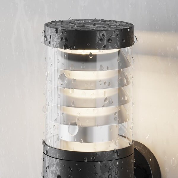 Maytoni Venkovní nástěnné LED svítidlo SPIR, 12W, v. 30 cm, CRI80, IP54