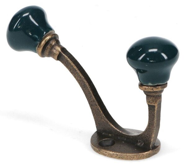 Tmavě modrý kovový nástěnný věšák 3 cm – Rex London