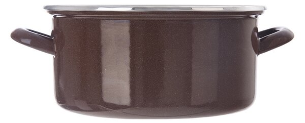 Orion Smaltovaný kastrol s lemem Brown, 4 l, 4 l