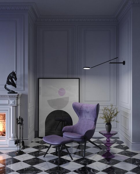 Maytoni Nástěnné LED svítidlo s ramenem FAD, 6W, d. 100 cm, CRI80, stmívatelné