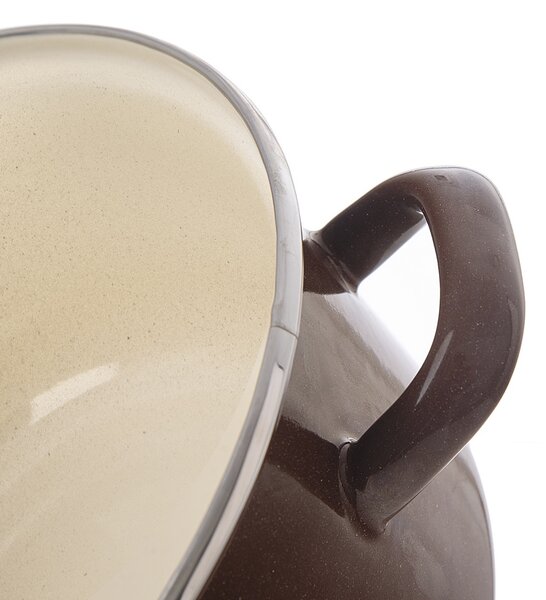 Orion Smaltovaný kastrol s lemem Brown, 4 l, 4 l