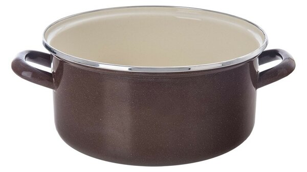 Orion Smaltovaný kastrol s lemem Brown, 4 l, 4 l