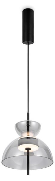 Maytoni Závěsné LED svítidlo BANGKOK kouřové sklo, 12W, Ø 25 cm, CRI80