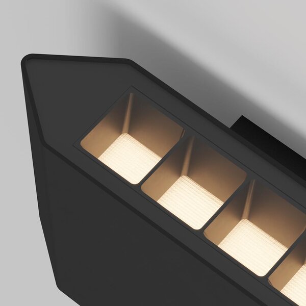 Maytoni Venkovní nástěnné LED svítidlo PULL, 8W, d. 20,5 cm, CRI80, IP54