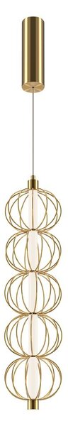 Maytoni Závěsné LED svítidlo GOLDEN CAGE, 17W, Ø 13,9 cm, CRI80