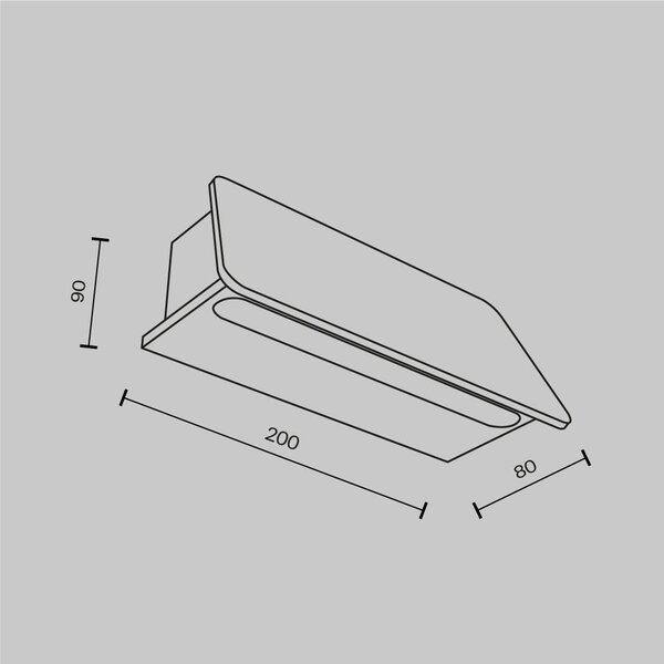 Maytoni Nástěnné LED svítidlo TRUPP, 6W, d. 20 cm, CRI80, IP54