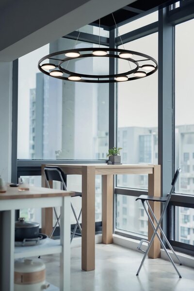 Maytoni Závěsné LED svítidlo FAD, 63W, Ø 80 cm, CRI80