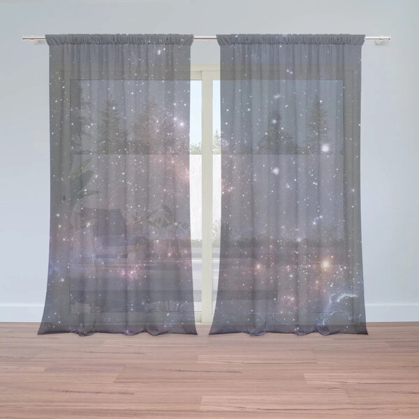 Sablio Záclony Noční obloha: 2ks 150x250cm