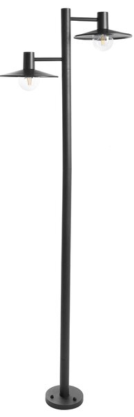 Venkovní sloupová lampa BARALIA Černá