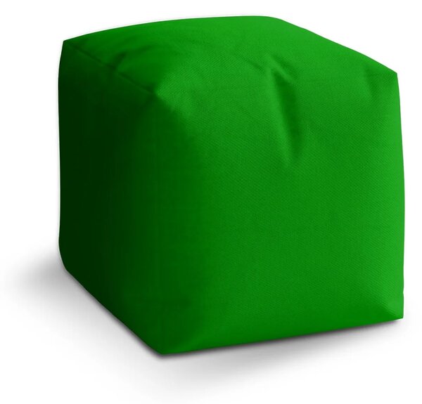 Sablio Taburet Cube Irská zelená - 40x40x40 cm