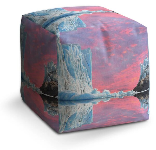Sablio Taburet Cube Ledovec - 40x40x40 cm