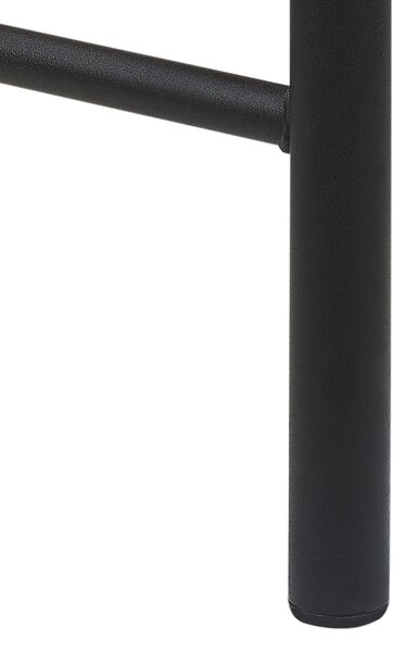 Postel Kov MAURESSAC 160 x 200 cm Černá