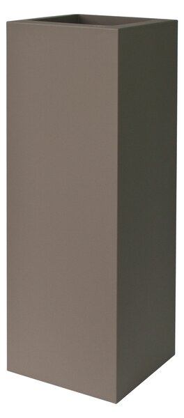 Plust - Designový květináč KUBE TOWER, 30 x 30 x 90 cm - světle hnědý