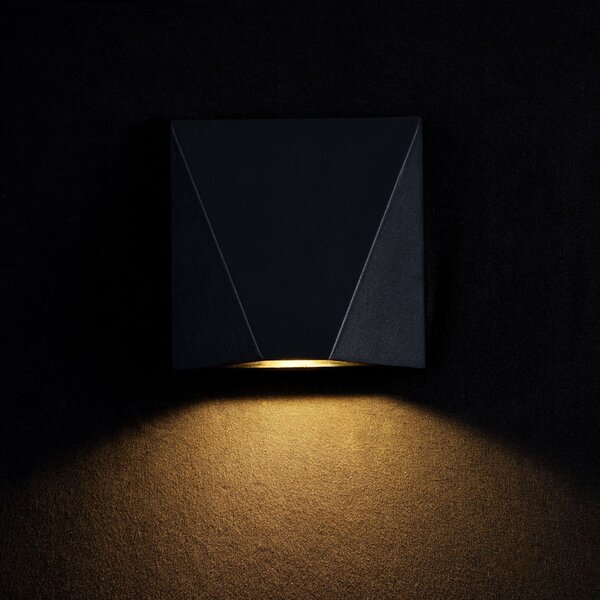 Maytoni Venkovní nástěnné LED svítidlo BEEKMAN, 6W, v. 12 cm, CRI80, IP54