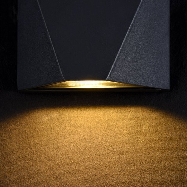 Maytoni Venkovní nástěnné LED svítidlo BEEKMAN, 6W, v. 12 cm, CRI80, IP54