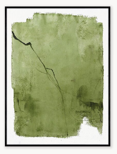 Ručně malovaný obraz na plátně Green Layer