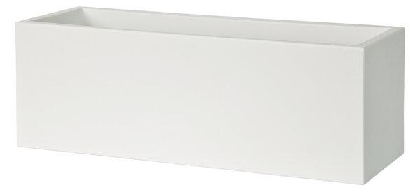 Plust - Květináč MINI KUBE, 50 x 18 cm - bílý