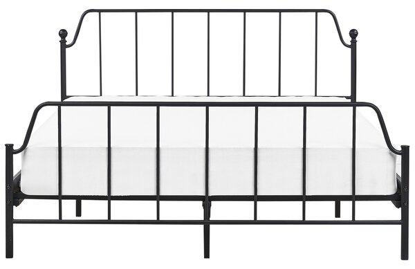 Postel Kov MAURESSAC 160 x 200 cm Černá
