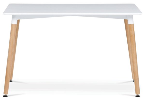 Jídelní stůl DT-304 bílý / naturální