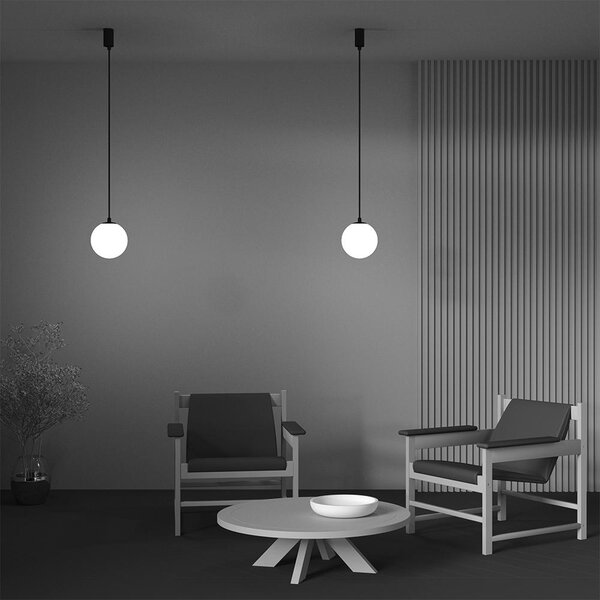 Maytoni Závěsné LED svítidlo LUNA, 5W, 4000K, Ø 20 cm, v. 230 cm, CRI90