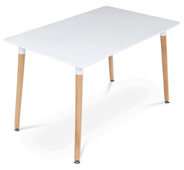 Jídelní stůl DT-304 bílý / naturální