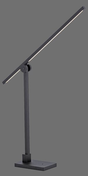 Stolní lampa PURE, PURE Grafo, stmívatelné, Černá, Pracovna, Kov, Moderní
