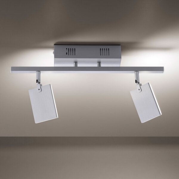Stropní Lampa PURE, Mira, stmívatelné, Metalická, Obývací pokoj, Kov, Moderní